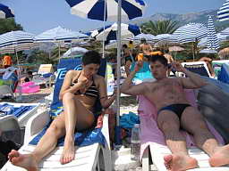Марина и Костя на пляже